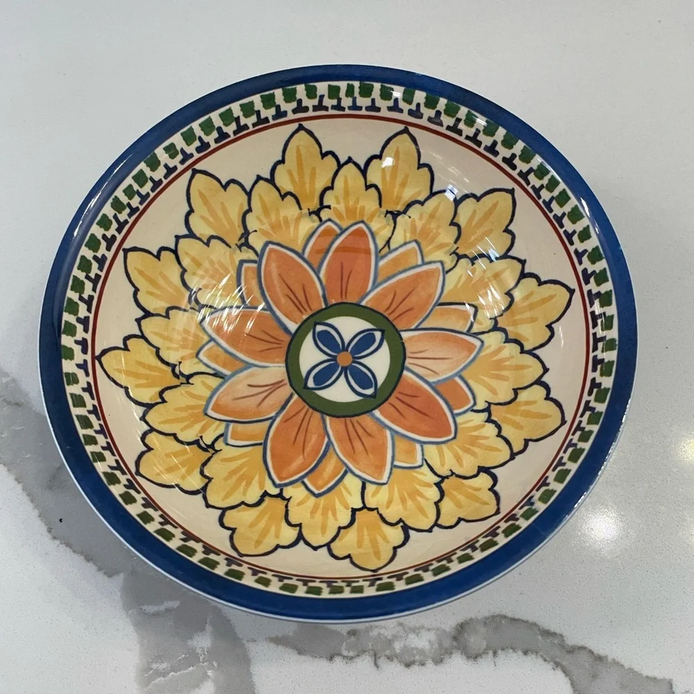Williams Sonoma Blue Ceramic Bowl